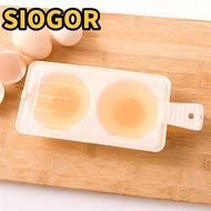 SIOGOR Egg Steamer 2 Eggs Cooker Steamer Tool Microwave Eggs DIY Baking Draining Egg Boiler