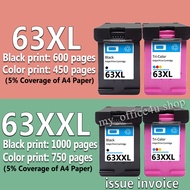 hp 63 ink cartridge hp63 ink hp63xl refillable ink cartridge Compatible for HP 1110 1112 2130 2132 3