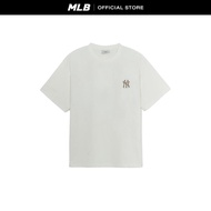 MLB เสื้อยืด ยูนิเซ็กส์ Vintage Monogram Big Lux Over Fit T-Shirts รุ่น 3ATSM0754 50IVS สีขาวงาช้าง