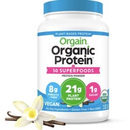 1.22kg Orgain Organic Protein & Superfoods Powder Plant Based, Vanilla Bean Promo Pack Exp: 10/2025