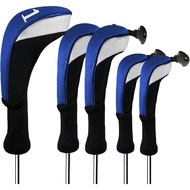 FINGER TEN Golf Club Head Covers Woods Driver Fairway Hybrid 3/4/5 Set, Headcovers Men 1 3 5 7 X Int