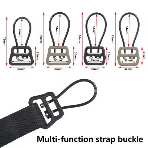 Tactical Gear Wire Loop Loop Sling Swivel Mount Hooks Connection Buckle 1inch 1.25inch With QD Adapt