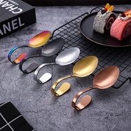 KATELV High Quality Stainless Steel Bent Handle Dinner Spoon Buffet Serving Spoon Dinnerware