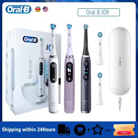 Oral-B Electric Toothbrush IO Series 9 7 Smart Modes 3D Teeth Cleaning Magnetic Charging Travel Box