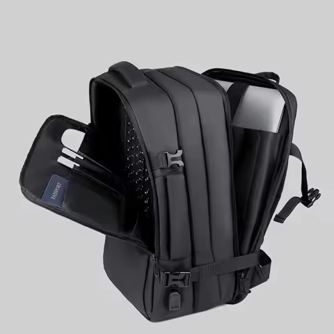 45L Men's Expandable Travel Backpack, Men's Laptop Backpack for 17.3Inch Laptop, Carry On Backpack F