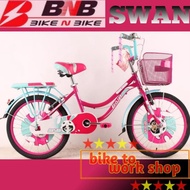 SEPEDA MINI 16 18 20 BNB SWAN ANAK PEREMPUAN KERANJANG BONCENGAN