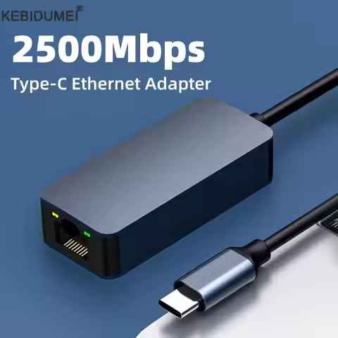 2500Mbps USB 3.0 Wired USB TypeC To Rj45 Lan Ethernet Adapter RTL8156 Network Card for PC Macbook Wi