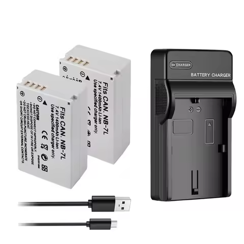 1400mAh NB-7L NB7L NB 7L Rechargeable Li-ion Camera Battery + USB Charger For Canon PowerShot G10 G1