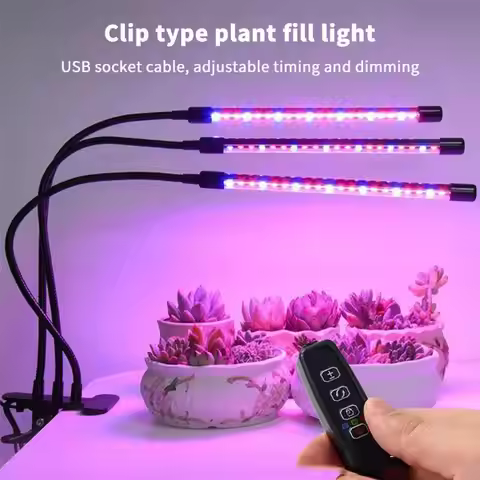 USB LED Plant Grow Light Indoor Garden 10 Dimmable Levels Grow Light Full Spectrum Timer Setting Hyd