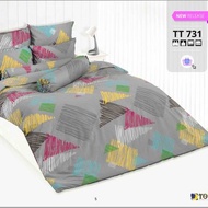 TOTO ชุดเครื่องนอน (ผ้าปู+นวม) ขนาด 6 ฟุต TT731 (ของแท้ 100%)