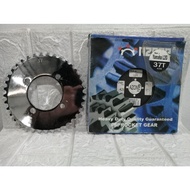 (CHROME) Pull Gear 428 - 37T YAMAHA L2G Rear Gear - Rear Sprocket Gear AZONE