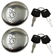 2X Motorcycle Fuel Gas Tank Cap Cover Lock with 4 Keys for GN250 GN125 GN 125 250
