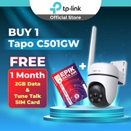 【FREE 4G SIM CARD 2GB DATA】| TP-Link Tapo C501GW 1080P Outdoor WiFi CCTV Camera | 360° View AI Detec