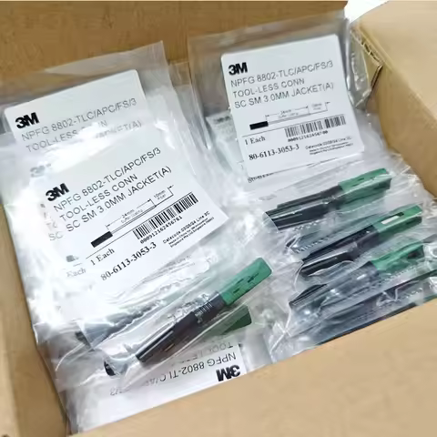 3M SC APC 8802-TLC/3 Fiber Optic Fast Connector Singlemode 3M SC 3.0 FTTH Fiber Optic SC Quick Conne