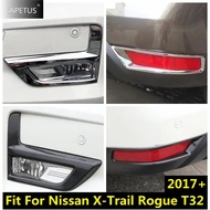 Car Front Rear Bumper Fog Lights Lamps Frame Decoration Cover Trim Accessories For Nissan X-Trail X 