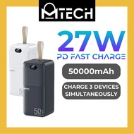 REMAX Piloteer Series 27W+22.5W PD+QC Fast Charging 50000mAh Power Bank - RPP-117 PowerBank