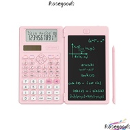 ROSEGOOD 82MS Scientific Calculator, 6.5-inch Writing Tablet 2-Line Display Writing Tablet Math Calc