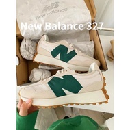 New Balance Balance NB 327 series vintage fashion canvas shoes ms327lab for men and women Green