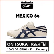 【✅100%Original】【Original】ONITSUKA TIGER - MEXICO 66 PARATY  HERITAGE - shoes for men or women - Natural/Navy