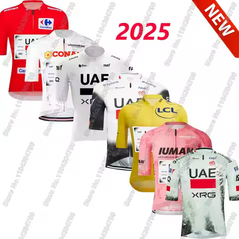 UAE France Spain Italy Tour 2025 Team Slovenia Cycling Jersey Mens Short Sleeve Cycling Clothing Shi