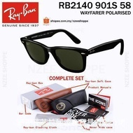 RayBan Wayfarer Original Italian Rider Ferrari RB2140 901-S/58 pA7R Q4M2 LXO5 Sunglasses Z27Z