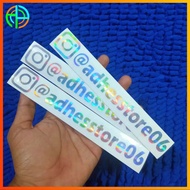 Rainbow hologram CUSTOM Name Sticker (Can request Your Name) IG hologram Sticker, Name, CUSTOM, laptop Sticker, CUSTOM Free Writing Motorcycle Sticker