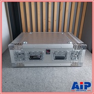 COMPACT B-4U 2ฝาหน้า-หลัง ลึก21" ผิวอลูมิเนียม แร็ค กล่องใส่เครื่องเสียง แร็คลึก21นิ้ว RACK4U เอไอ-ไ