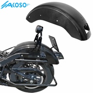 AKOSO Twill Weave Glossy 3K Carbon Fiber Motorcycle Rear Fender for Harley Davidson Low Rider S FXLR