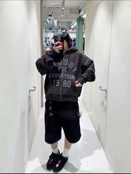 Stussy International 1980 Zip Hood 美式限定復古抓絨 連帽衛衣外套