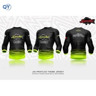 （QY) JERSEY Kurodai Apparel (NEW) – Long Sleeve Fishing Jersey Jig Profiles Theme