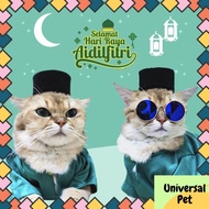 Baju Raya Melayu Kucing Songkok Baju Kurung Baju Melayu Cloth Cat Costume Hari Raya 马来新年猫衣服