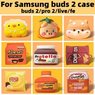 for Samsung Galaxy Buds2/buds  2Pro Shockproof Headphone Case Cover Galaxy Buds 2 pro Shockproof Sil