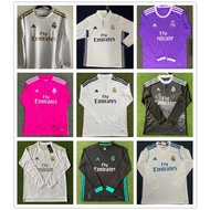 2014 2015 2016 Real Madrid Home Ronaldo Fan Edition 2017 2018 2019 Long Sleeve Retro Football jersey