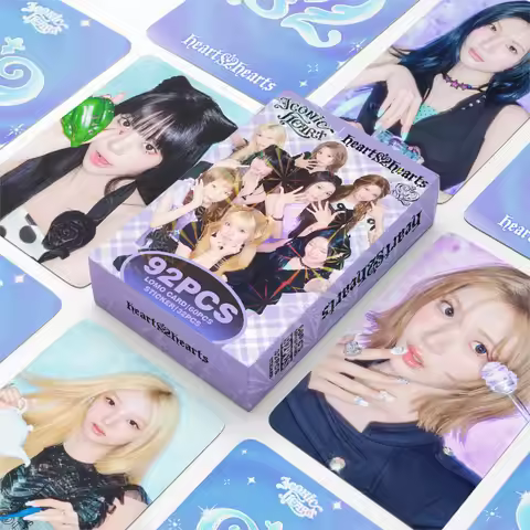 New KPOP Cards Hearts2Hearts Return LemonTang Support Photo Cards stickers LOMO Cards Gifts