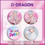HT BIGBANG G-DRAGON Tinplate Badge Mirror Keychain Pendant Accessories Stars Endorse Periphery HT