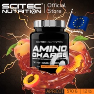 SCITEC NUTRITION Amino Charge Apricot 570g (อมิโน ชาร์จ-รสแอปริคอท) กรดอะมิโนสูตรปั้ม+คาเฟอีน) พรีเว