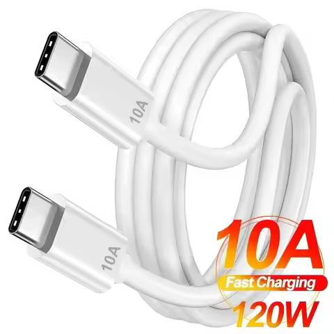Type C Cable 120W 10A Fast Charger USB C Data Cord For Xiaomi Redmi Huawei P40 Honor Samsung Android