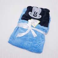 Selimut Bayi Topi Boneka Karakter Fleece / Selimut Bayi Topi Animal / Baju Baby gracia