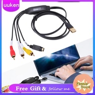 uukendh Fabater VHS to Digital Converter AV 720P USB Audio Video 2.0 Capture Card for PC DV Camera D