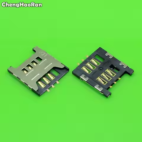 ChengHaoRan 2-10pcs Sim Card socket Slot Holder Tray Replacement Parts for Samsung GT E1200M E1200 I