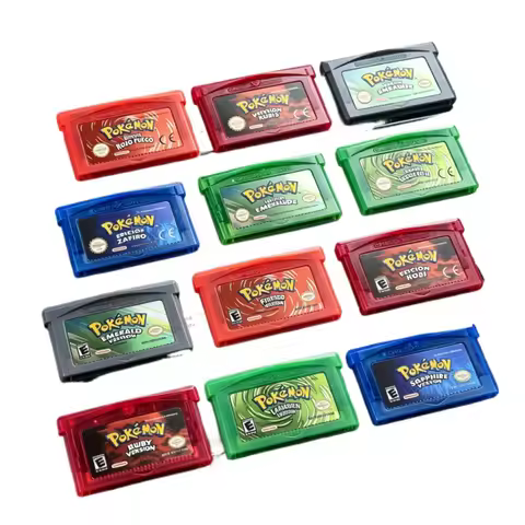 #GBA Game Pokémon Series 32 Bit Video Game Cartridge Console Card Pokémon Emerald Ruby FireRed LeafG