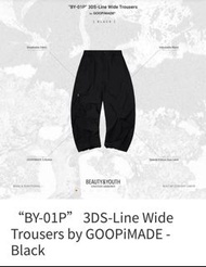 “BY-01P” 3DS-Line Wide Trousers by GOOPiMADE