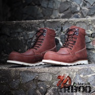 Sepatu Boots Pria Original Kulit Asli BOOTS MOC TOE GENUINE LEATHER CRAZY HORSE Arboo Shoes
