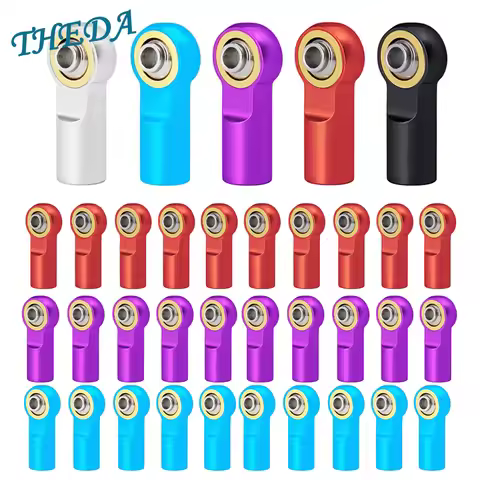 Metal M3 19mm Aluminum Link Tie Rod End Ball Joint for 1/10 RC Car Crawler AXIAL SCX10 D90 D110 Tami