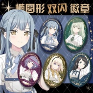 Bangbang Ave Mujica Songle Doll Knight Series Youtian Temple Ruomai Triangle Chuhua Oval Badge Bar #