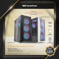 darkFlash DK352 Series Luxury ATX Casing with 4pcs CL6 aRGB Fans with Mobo Sync preinstalled