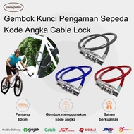 Cable Lock Bicycle Lock Helmet Lock - Bicycle Lock Number Code Tire Lock