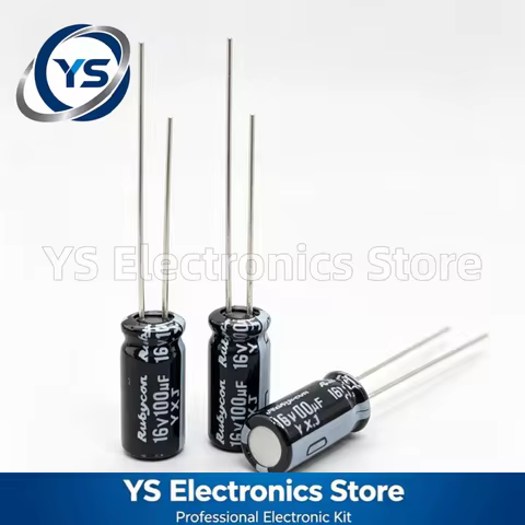 Rubycon YXJ Series 16V100UF 5x11mm 16YXJ100MT15X11 16V 100UF 100UF16V Electrolytic Capacitor Brand N