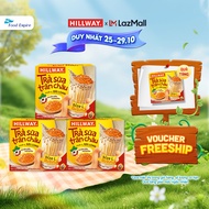Combo 3 hộp Trà sữa trân châu Hoàng Kim - Hillway - Chuẩn vị Đài Loan size L (hộp 4 gói trà sữa 4 gó