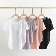 Woman Sport T-shirt Temperamental Light Yoga Shirt Top Breathable Fast Drying Gym Fitness Short Slee